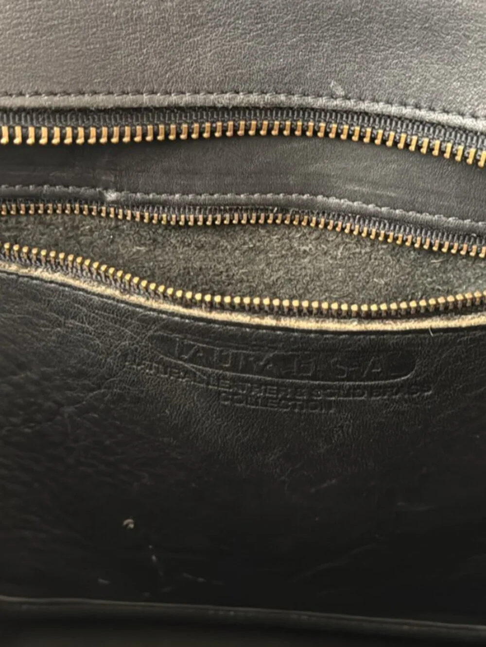 Laura USA 100% Leather Briefcase Bag with Brass Hardware